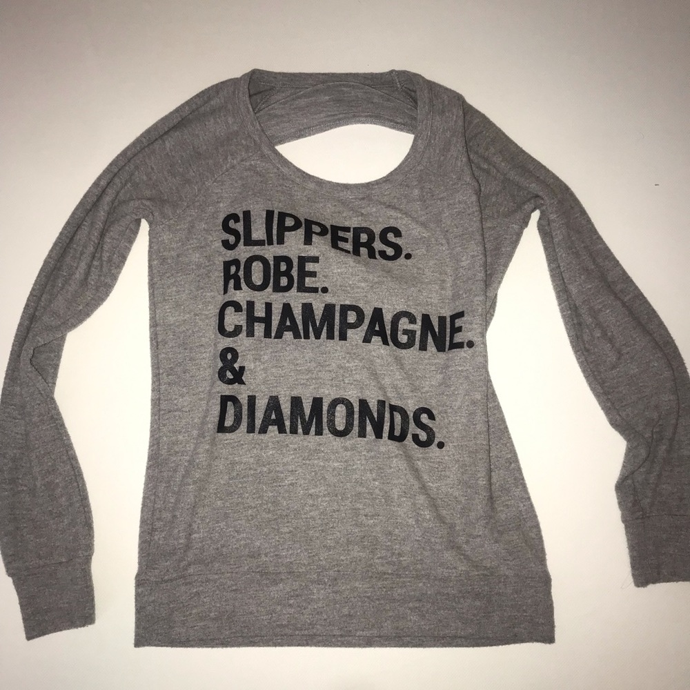 Chaser sweater with open back